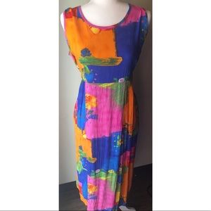 Vintage 90’s Jams World Colorful Print Dress